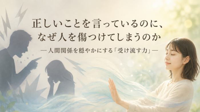 正しいことを言っているのに、なぜ人を傷つけてしまうのか